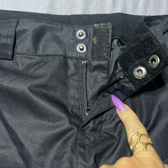 Champion Black Filled Snow Pants Outdoor Winter Warm Skiing Snowboard Thick - Picture 5 of 7